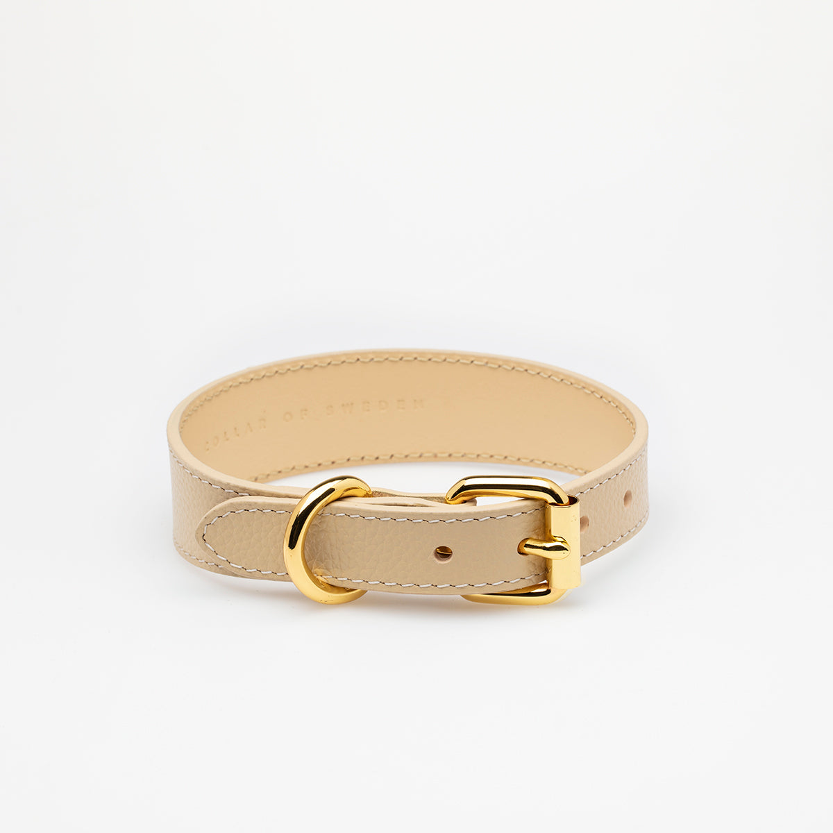 Beige Dog Collar Thin