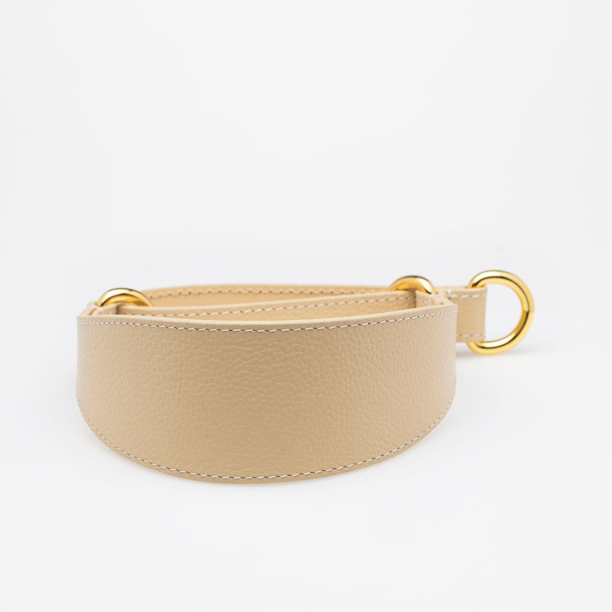 Beige Dog Martingale Wide