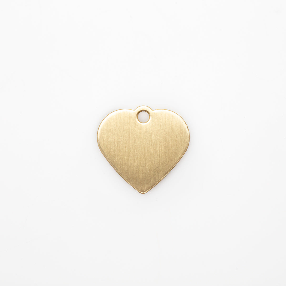 Engraved Dog Tag - Brass Heart