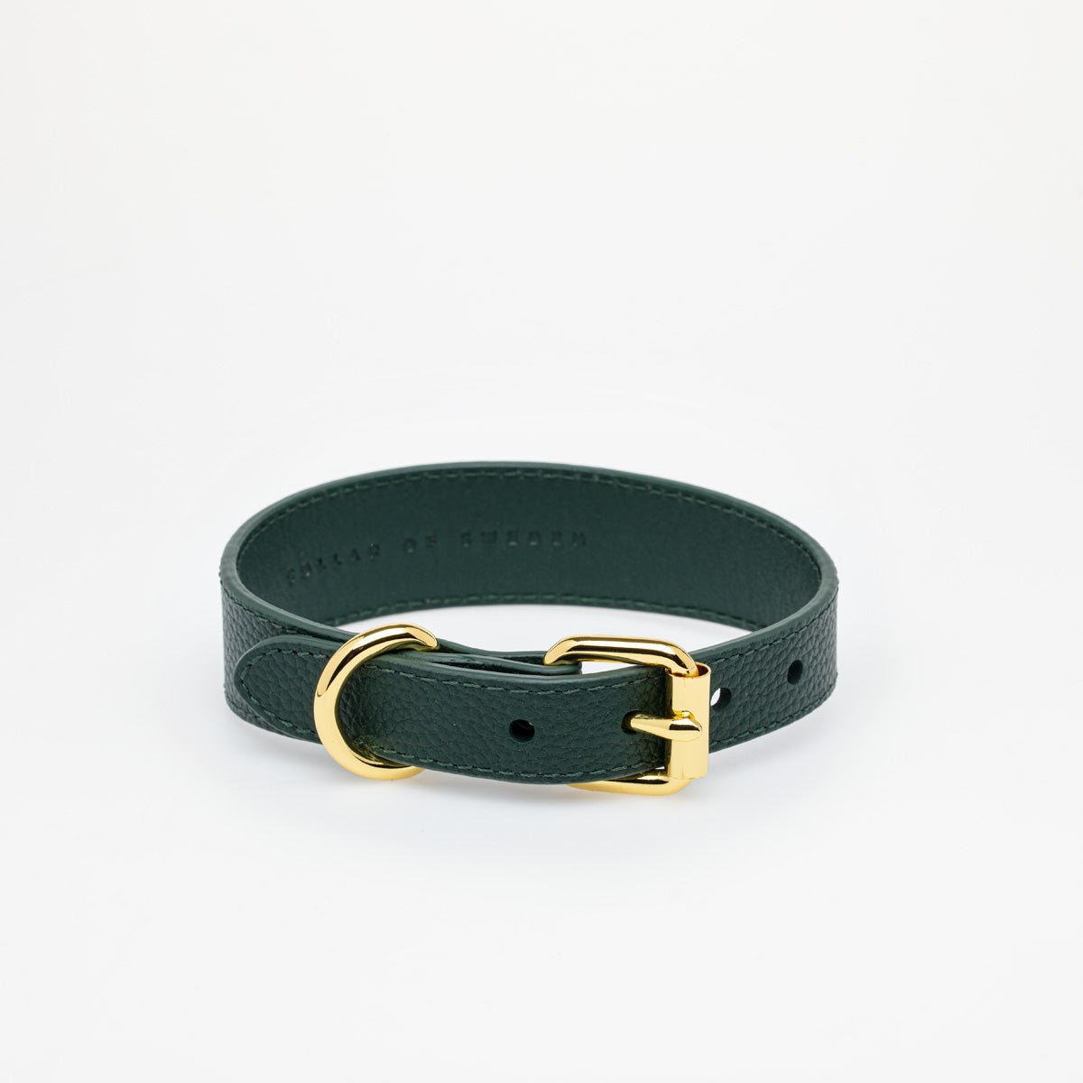 Dark Green Dog Collar Thin