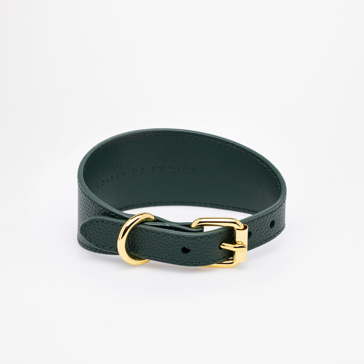 Dark Green Dog Collar Wide