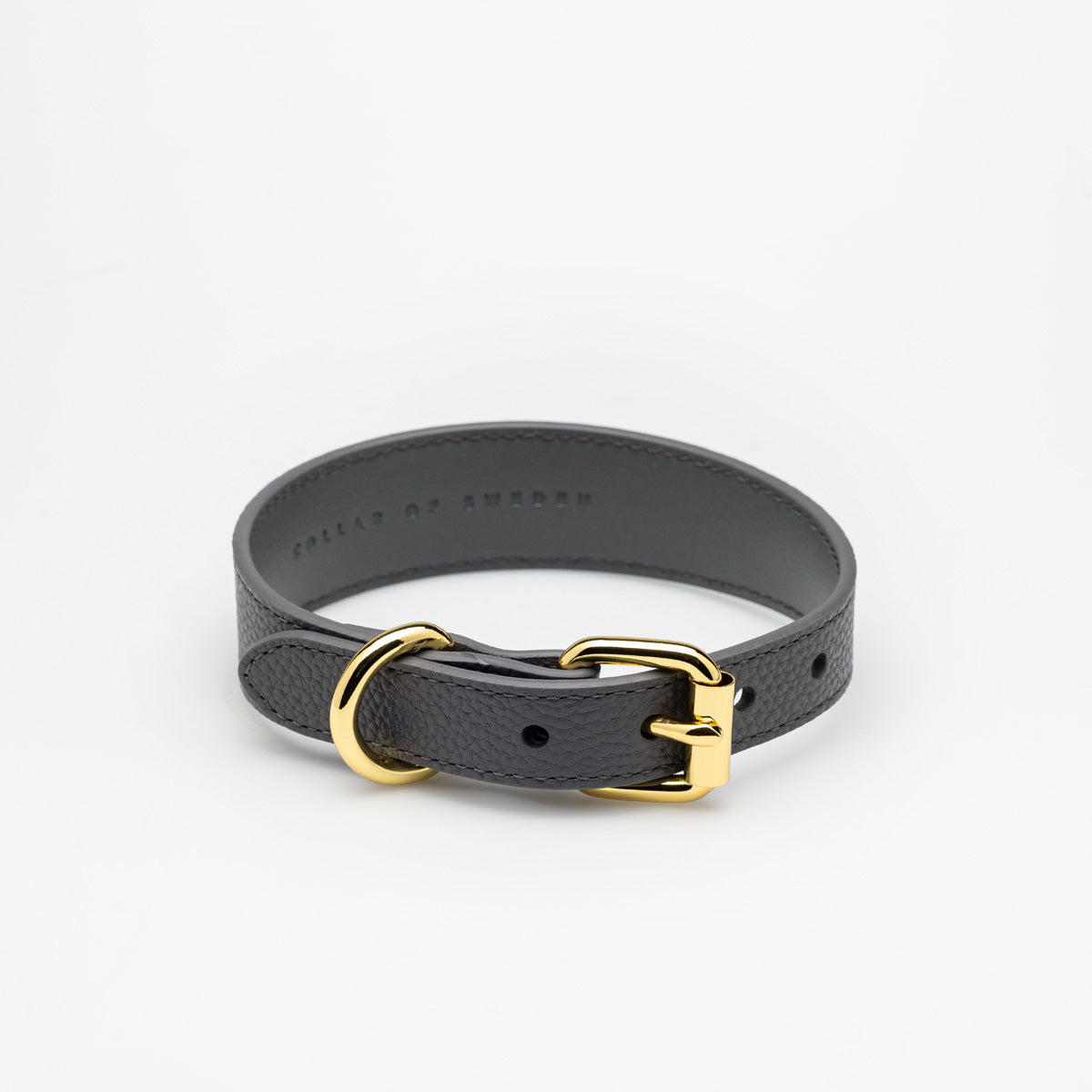 Dark Grey Dog Collar Thin