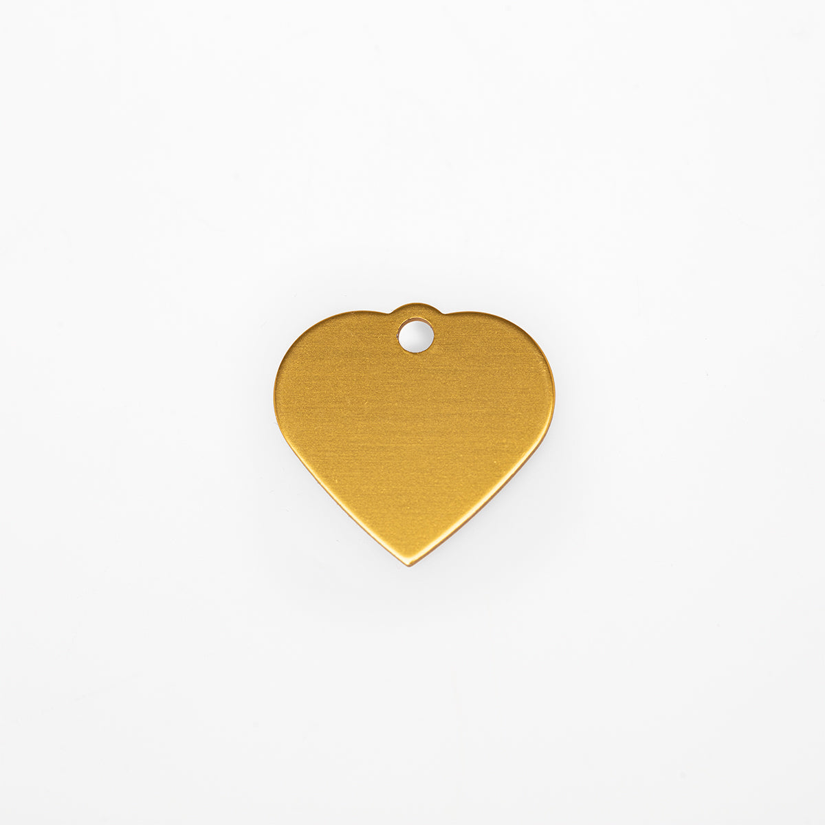 Engraved Dog Tag - Gold Heart