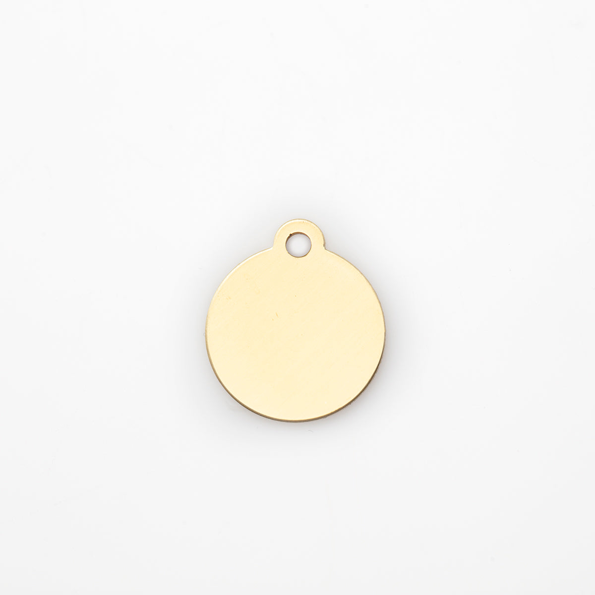 Engraved Dog Tag - Premium Gold Circle