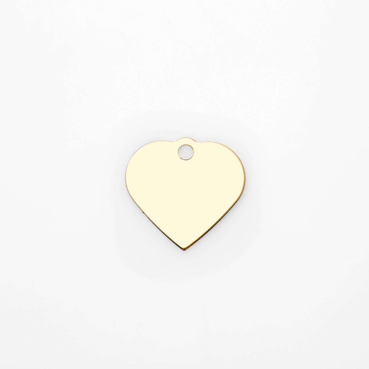 Engraved Dog Tag - Premium Gold Heart
