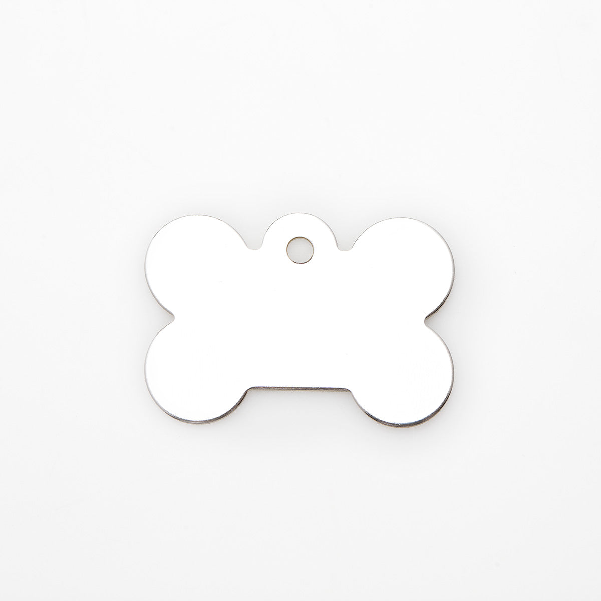 Engraved Dog Tag - Silver Bone
