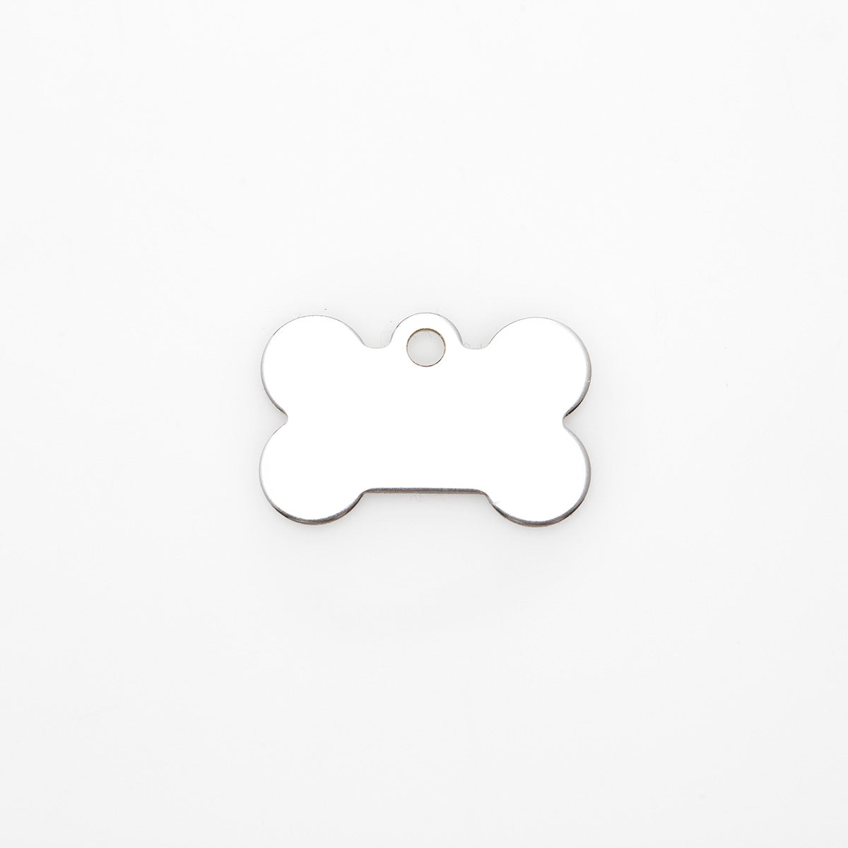 Engraved Dog Tag - Silver Bone