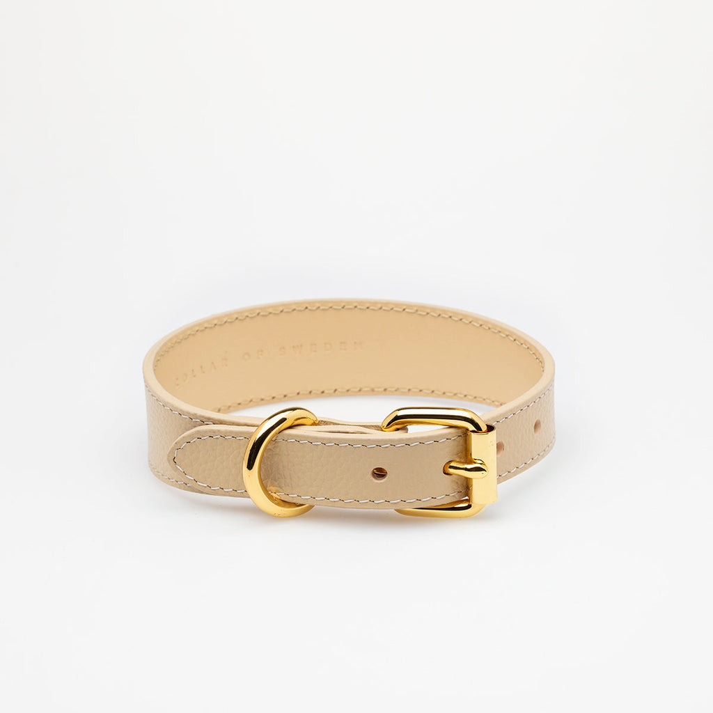 Beige Dog Collar Thin