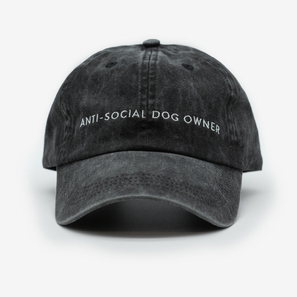 Black Denim Cap - Anti-Social Dog Owner