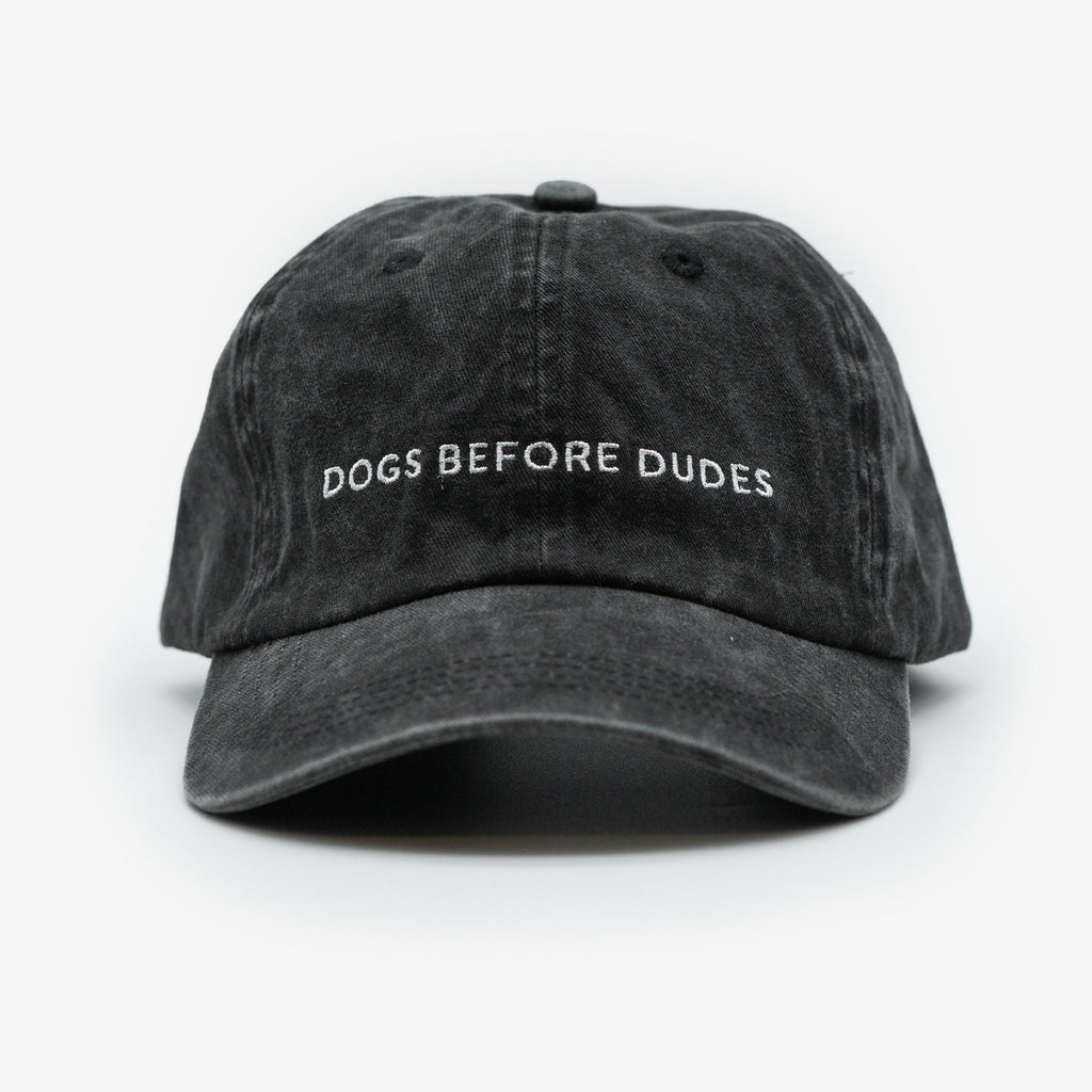 Black Denim Cap - Dogs Before Dudes