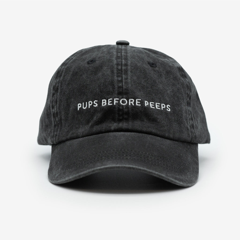 Black Denim Cap - Pups Before Peeps