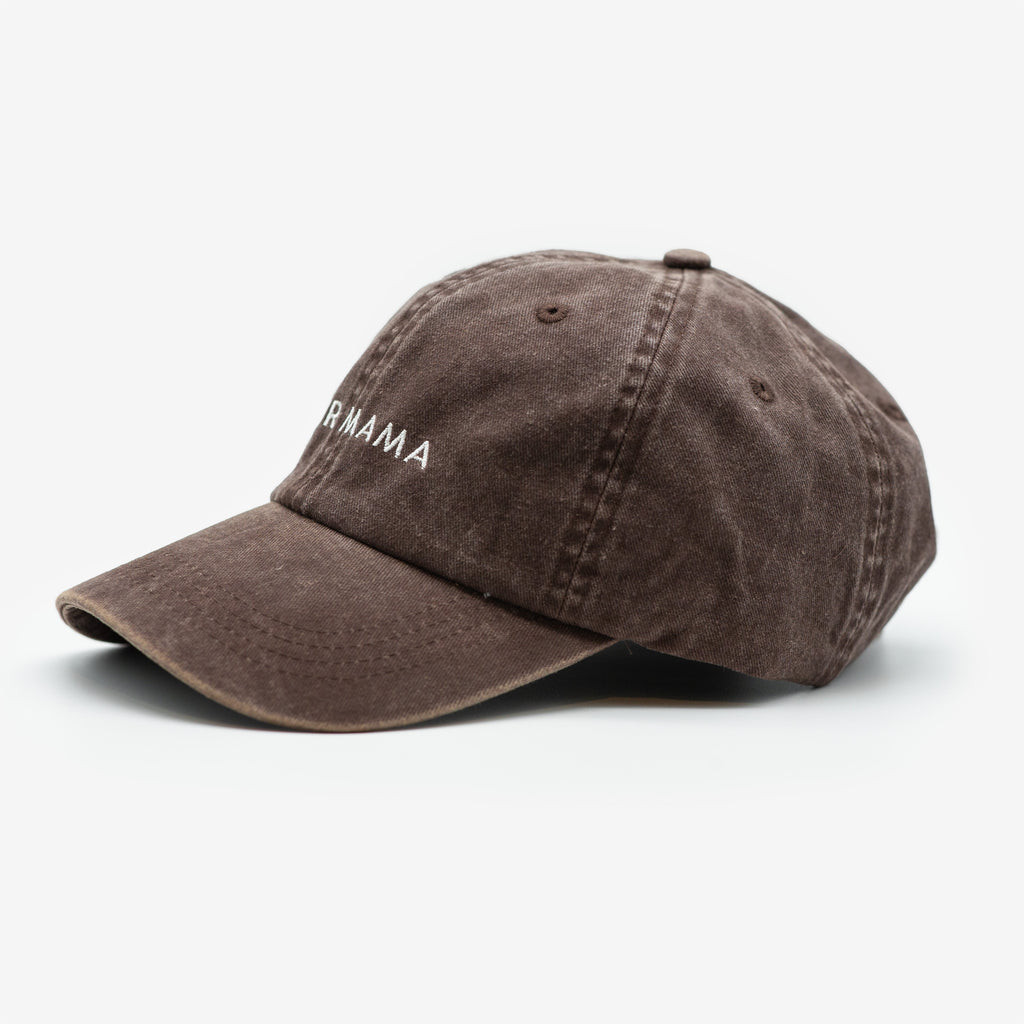 Brown Denim Cap - Fur Mama