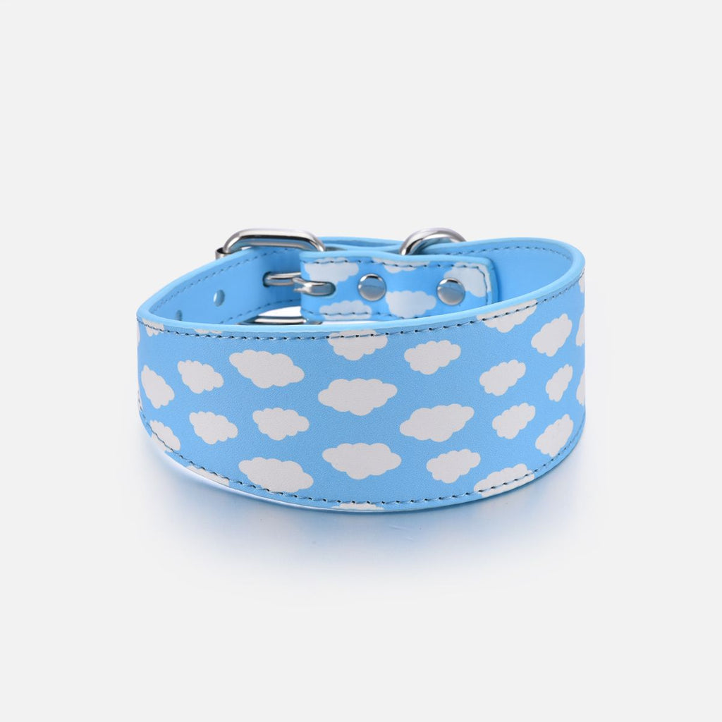Clouds Dog Collar Wide
