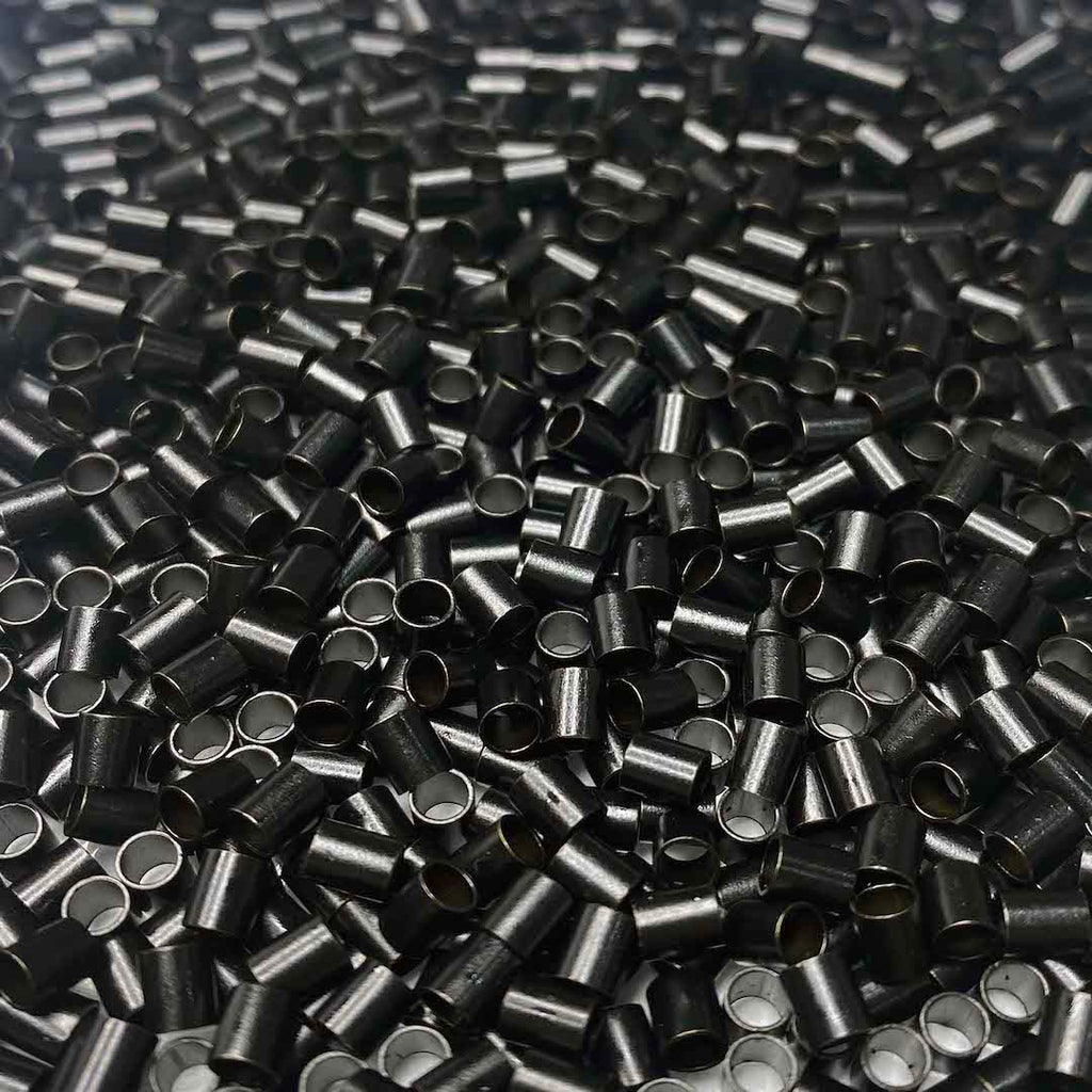 Miedziane tulejki do przedłużania włosów