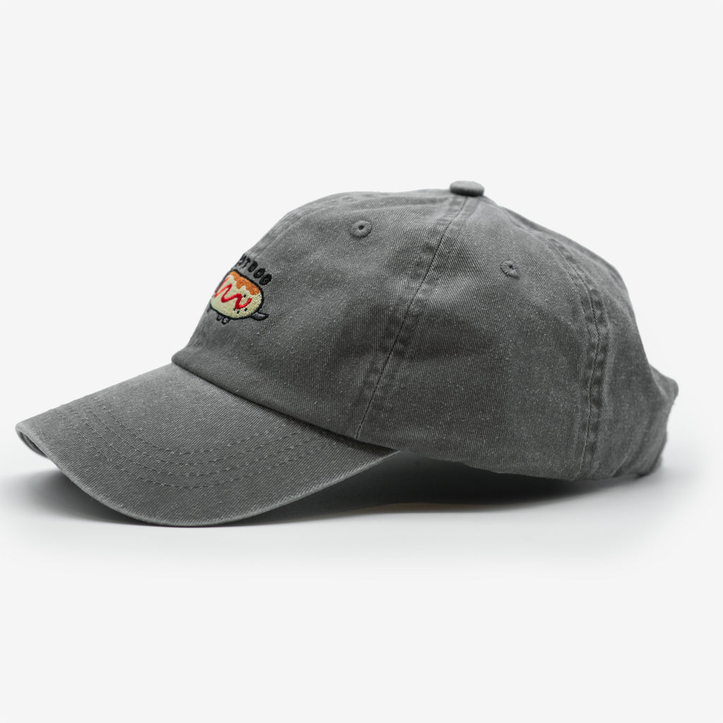 Grey Denim Cap - Hot Dog
