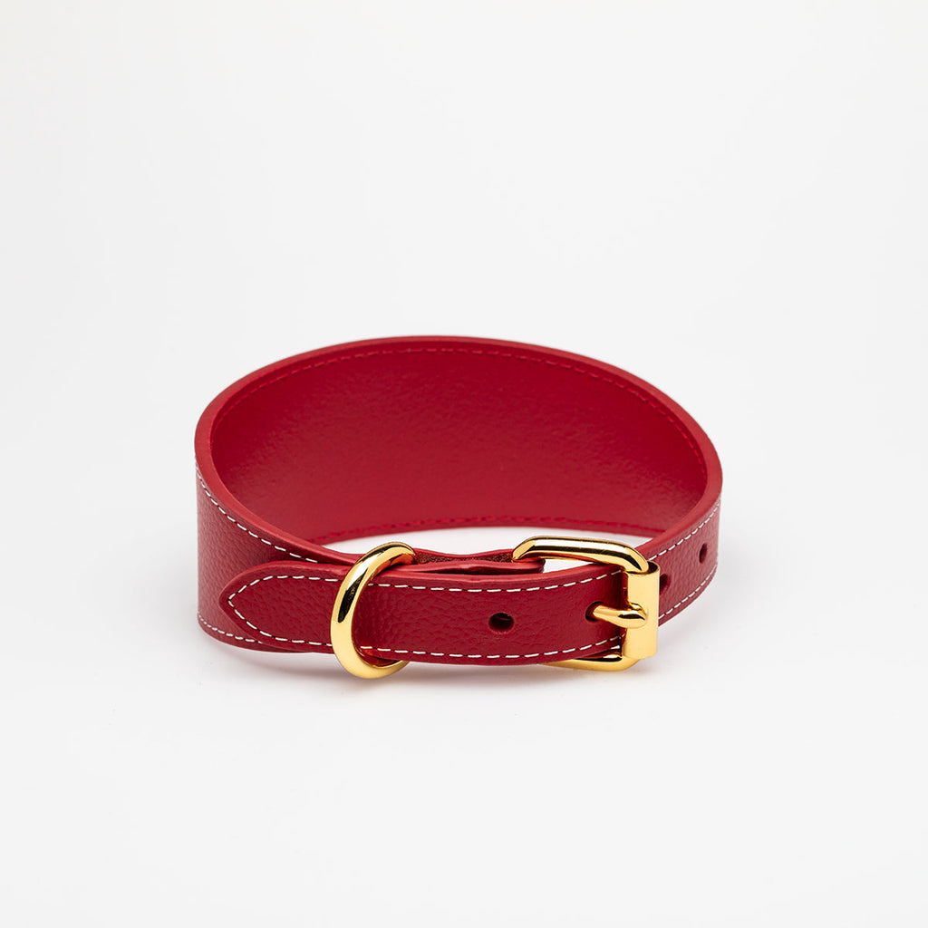 Red Dog Collar Wide